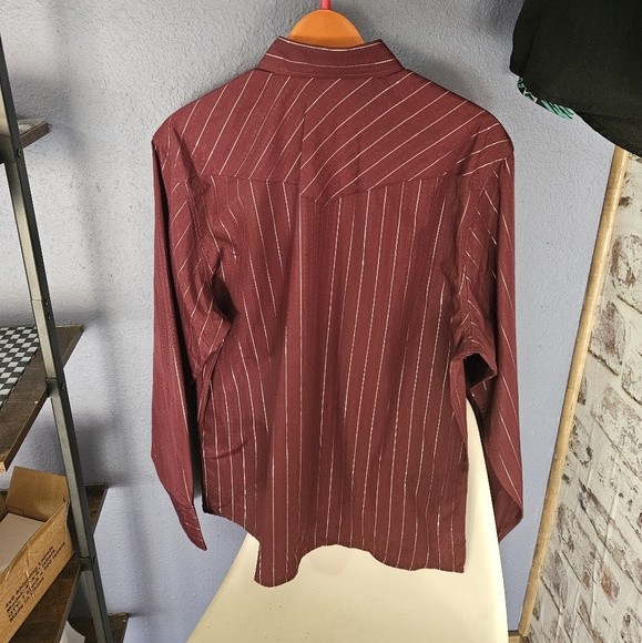 Men's Vintage Style Pearl Snap Shirt - Large - Picture 2 of 5